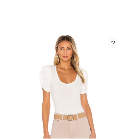 Free People Ava Bodysuit Women' Size Large White NWT * - Picture 1 of 5